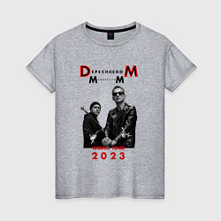 Футболка хлопковая женская Depeche Mode 2023 Memento Mori - Dave & Martin 03, цвет: меланж