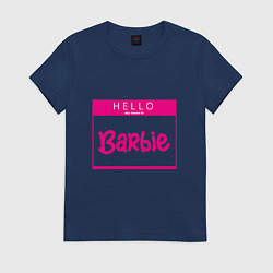 Женская футболка Hello my name is Barbie