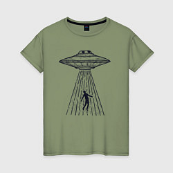 Женская футболка Похищение пришельцами