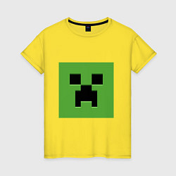 Женская футболка Minecraft creeper face