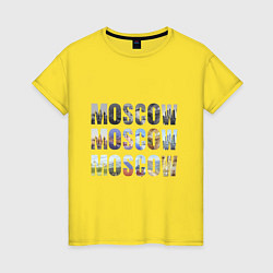 Женская футболка Moscow - Москва