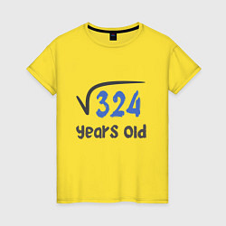 Женская футболка 18 лет - корень из 324