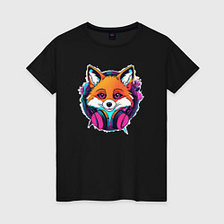 Женская футболка Neon fox