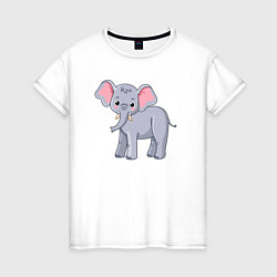 Женская футболка Сute elephant