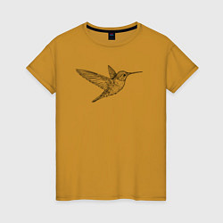Женская футболка Колибри летает