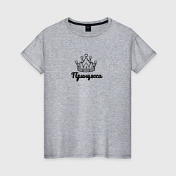 Женская футболка Принцесса с короной