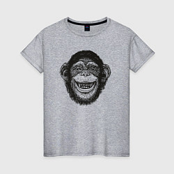 Женская футболка Smile monkey