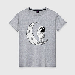 Женская футболка Привет с луны