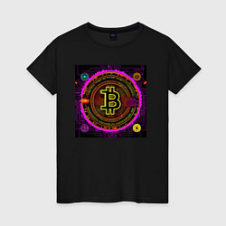 Женская футболка Биткоин это будущее