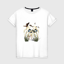 Женская футболка Наблюдение за птицами