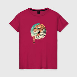 Женская футболка Tiger in Japanese style