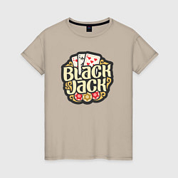 Женская футболка Blackjack