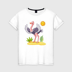 Женская футболка Солнечный страус