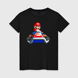 Женская футболка Марио гоняет