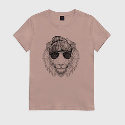 Женская футболка Лев модный