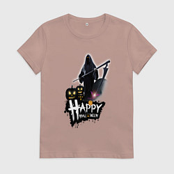 Женская футболка Тыквы на кладбище