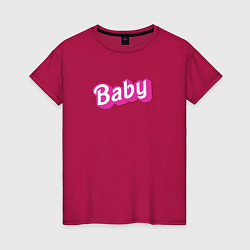 Женская футболка Baby: pink barbie style