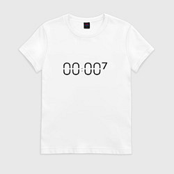 Футболка хлопковая женская Zero o clock bts, цвет: белый