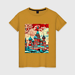 Женская футболка Столица Москва