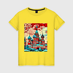 Женская футболка Столица Москва