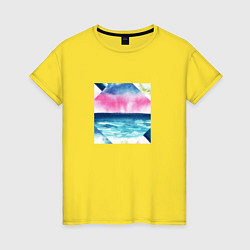 Женская футболка Абстрактное море закат рассвет