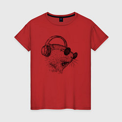 Женская футболка Морская свинка DJ