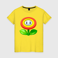Женская футболка Цветок Марио
