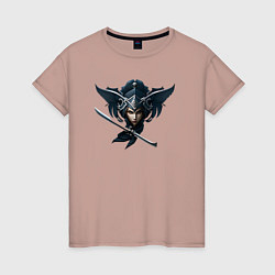 Женская футболка Эмблема самурая