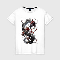 Женская футболка Древесный дракон - дух леса
