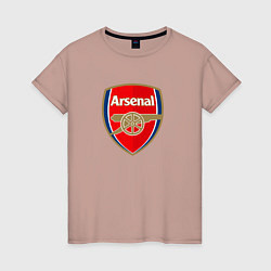 Футболка хлопковая женская Arsenal fc sport, цвет: пыльно-розовый