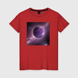 Женская футболка Планета фиолет