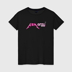 Женская футболка Kenergy - metallica and barbie style