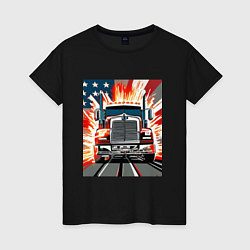 Женская футболка Американский грузовик