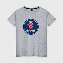 Женская футболка Saab sport auto
