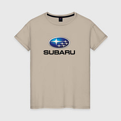 Женская футболка Subaru sport auto