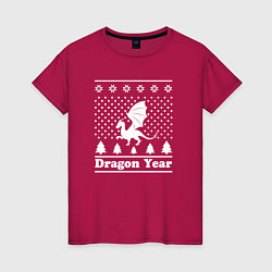 Женская футболка Sweater dragon year