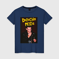 Футболка хлопковая женская Depeche Mode Dave, цвет: тёмно-синий