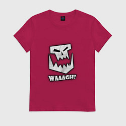 Футболка хлопковая женская Waaagh, цвет: маджента