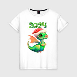 Женская футболка Дракончик 2024