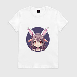 Женская футболка Девочка зайка