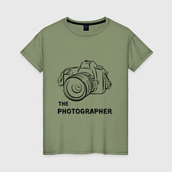 Женская футболка Я фотограф с камерой