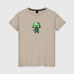 Женская футболка Маленький зомби