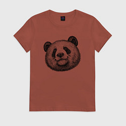 Женская футболка Голова панды