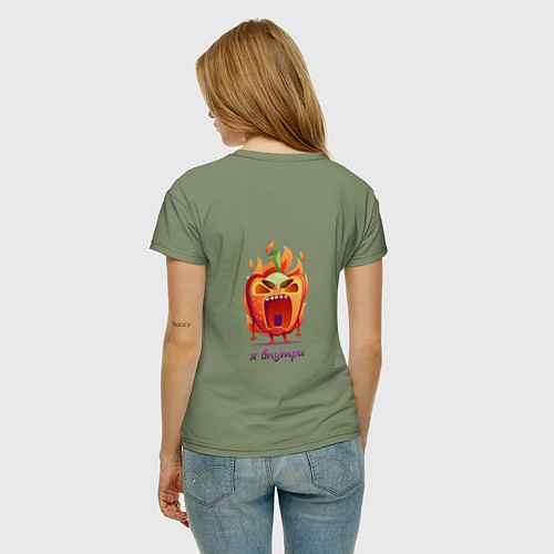 Женская футболка Перец в ярости / Авокадо – фото 4