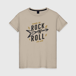Женская футболка Power of rock n roll