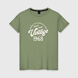 Женская футболка 1968 год, выдержанный до совершенства