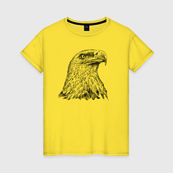 Женская футболка Орёл в профиль