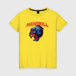 Женская футболка Мандрил