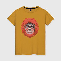 Женская футболка Orange monkey