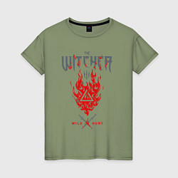 Женская футболка Ведьмак - знак Игни